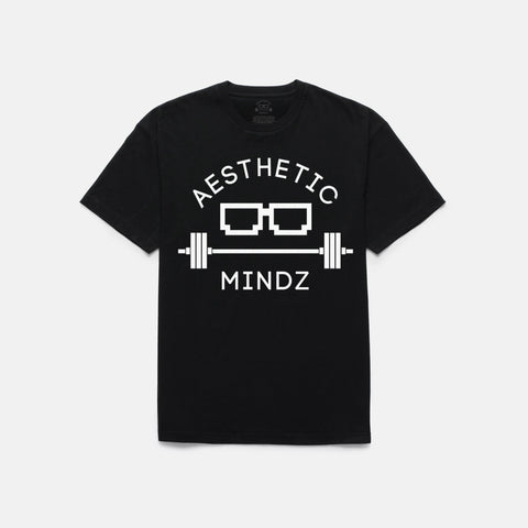 Aesthetic Mindz Logo T-shirt (BLACK)