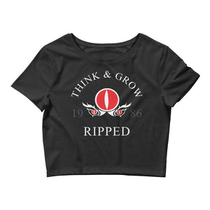 Think and Grow Ripped Women’s Crop Tee